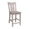 International Concepts Ava Solid Wood Counter Height Bar Stool - 24" Seat Height - Washed Gray Taupe S09-132 - alternate 8